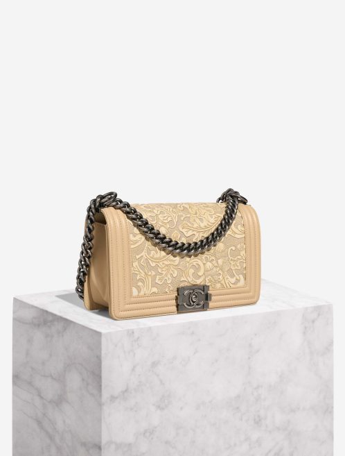 Chanel Boy Medium Lamb Beige Front | Sell your designer bag