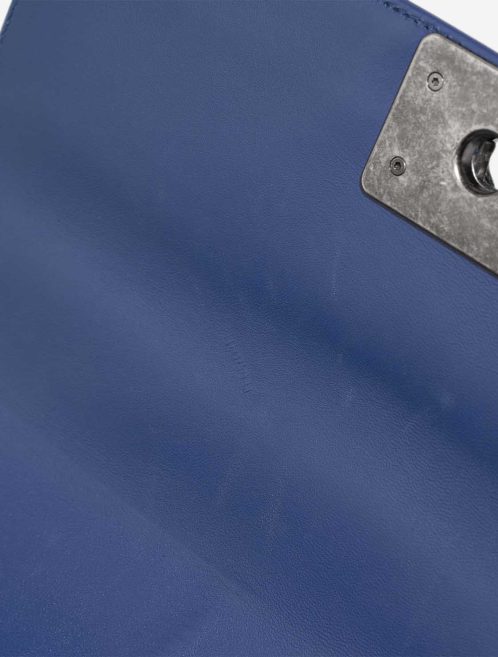 Chanel Boy Medium Lamb Blue Signs of wear | Sell your designer bag