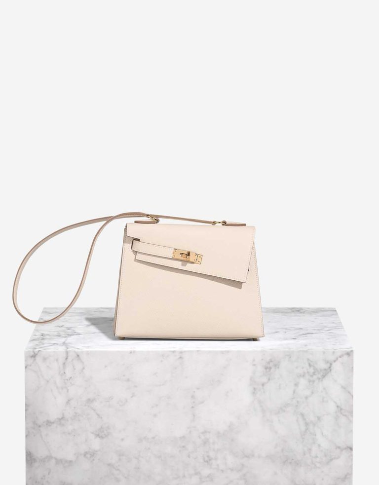 Hermès Kelly 20 Mini en Désordre Epsom Craie Front | Sell your designer bag