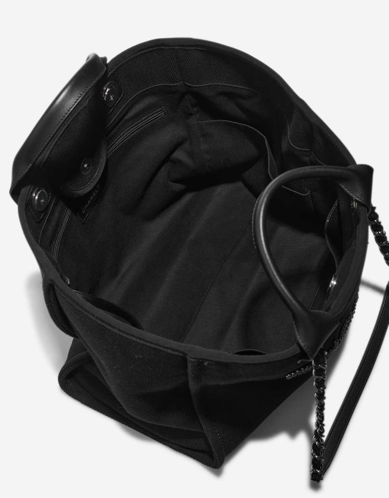 Chanel Deauville Medium Canvas / Calf Black Inside | Sell your designer bag