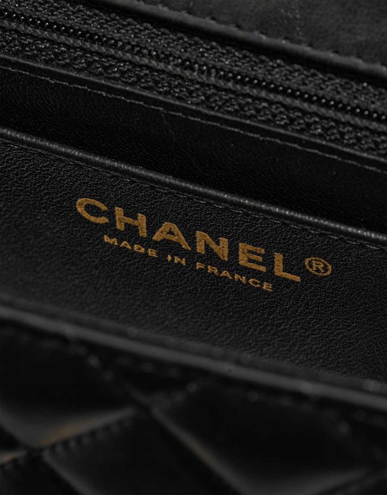 Chanel Timeless Mini Square Lamb Black Logo | Sell your designer bag