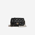 Chanel Chain Around Mini Rectangular Lamb Black Front | Sell your designer bag