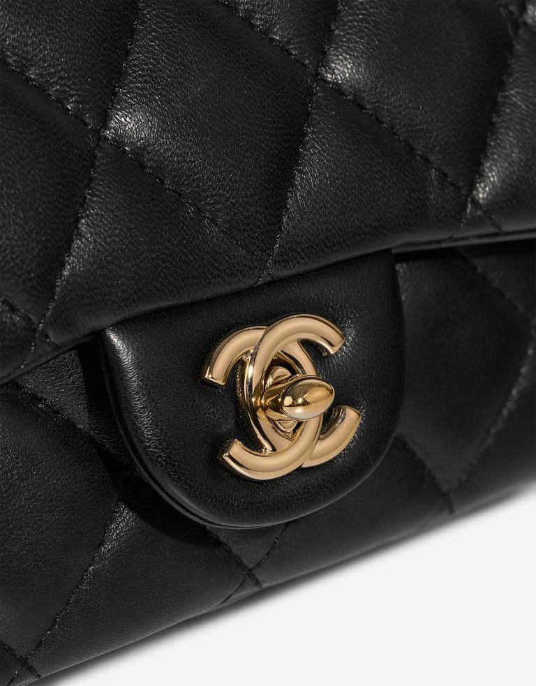 Chanel Chain Around Mini Rectangular Lamb Black Closing System | Sell your designer bag