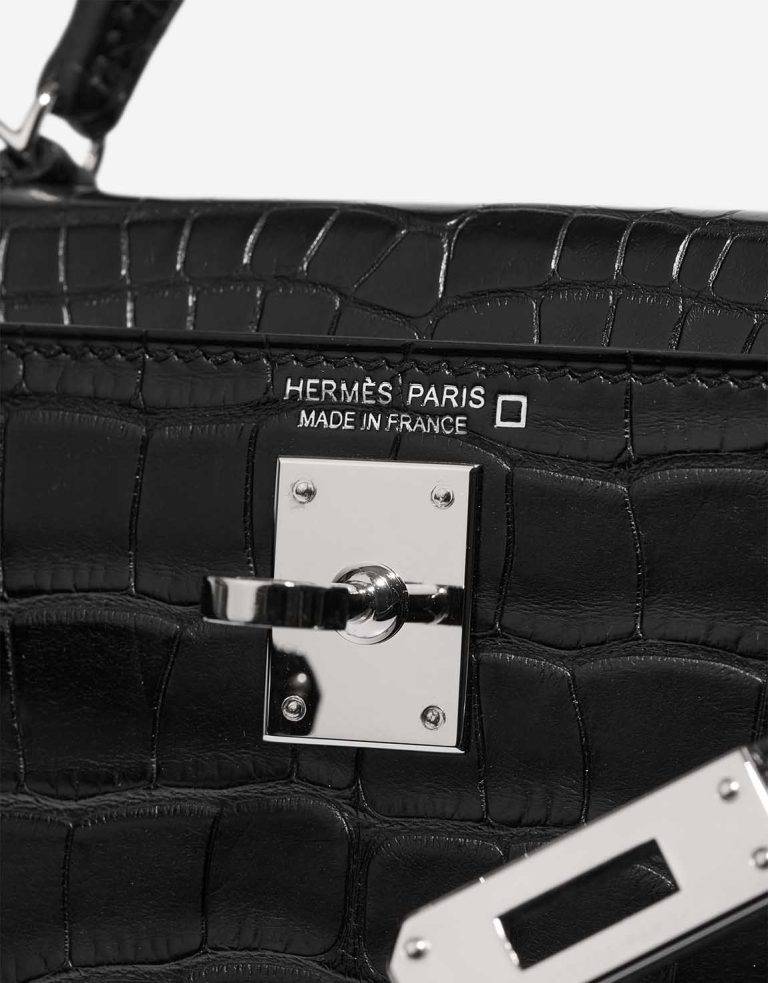 Hermès Kelly Mini Matte Alligator Black Logo | Sell your designer bag