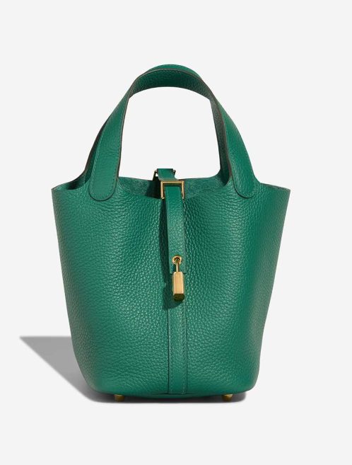 Hermès Picotin 18 Taurillon Clémence Vert Vertigo Front | Sell your designer bag