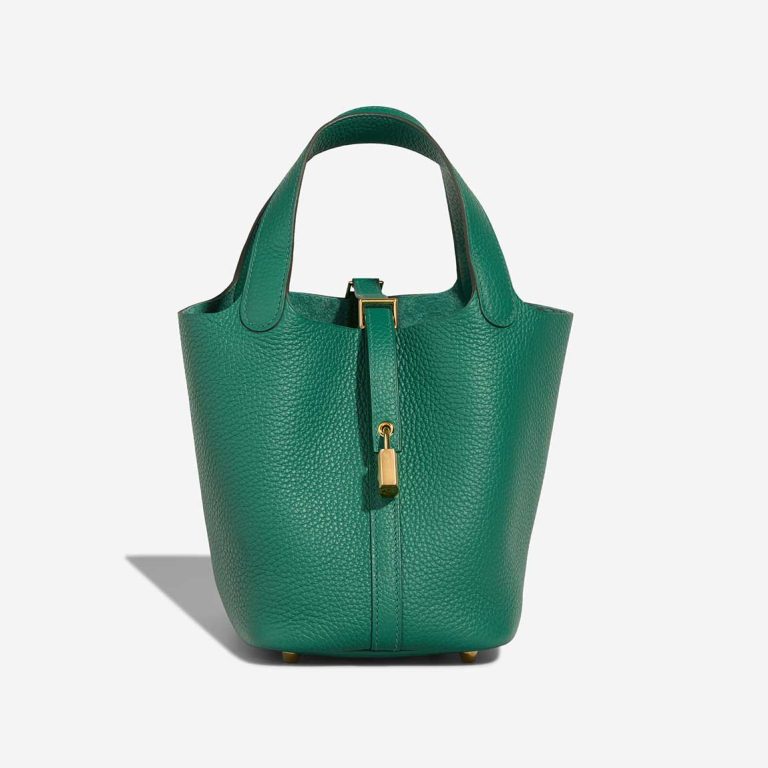 Hermès Picotin 18 Taurillon Clémence Vert Vertigo Front | Sell your designer bag