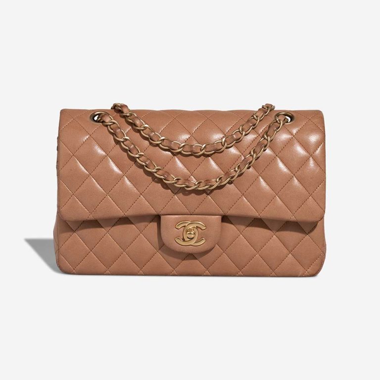Chanel Timeless Medium Lamb Cognac Front | Sell your designer bag