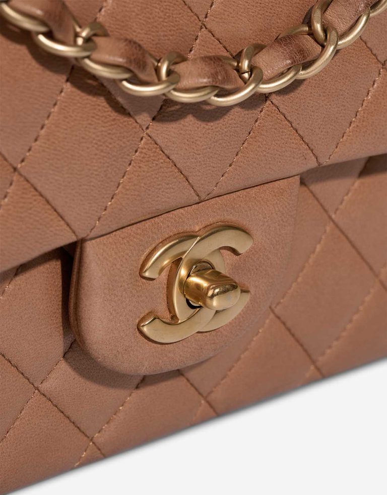 Chanel Timeless Medium Lamb Cognac Closing System | Sell your designer bag