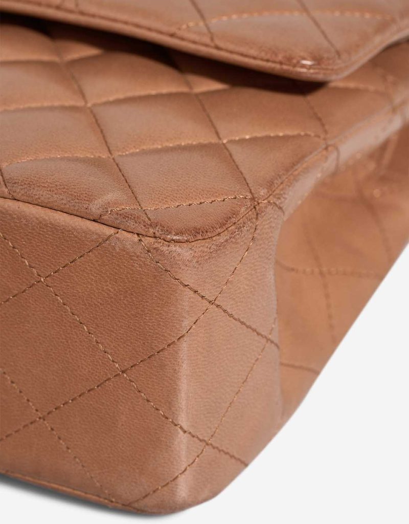 Chanel Timeless Medium Lamb Cognac Signs of wear | Sell your designer bag