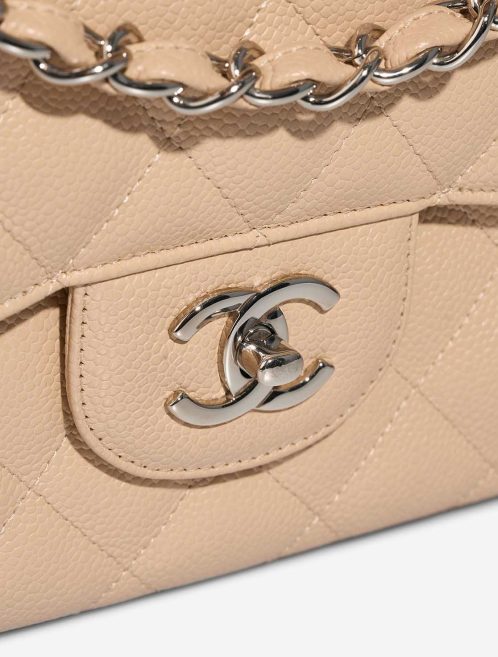 Chanel Timeless Jumbo Caviar Beige Closing System | Sell your designer bag