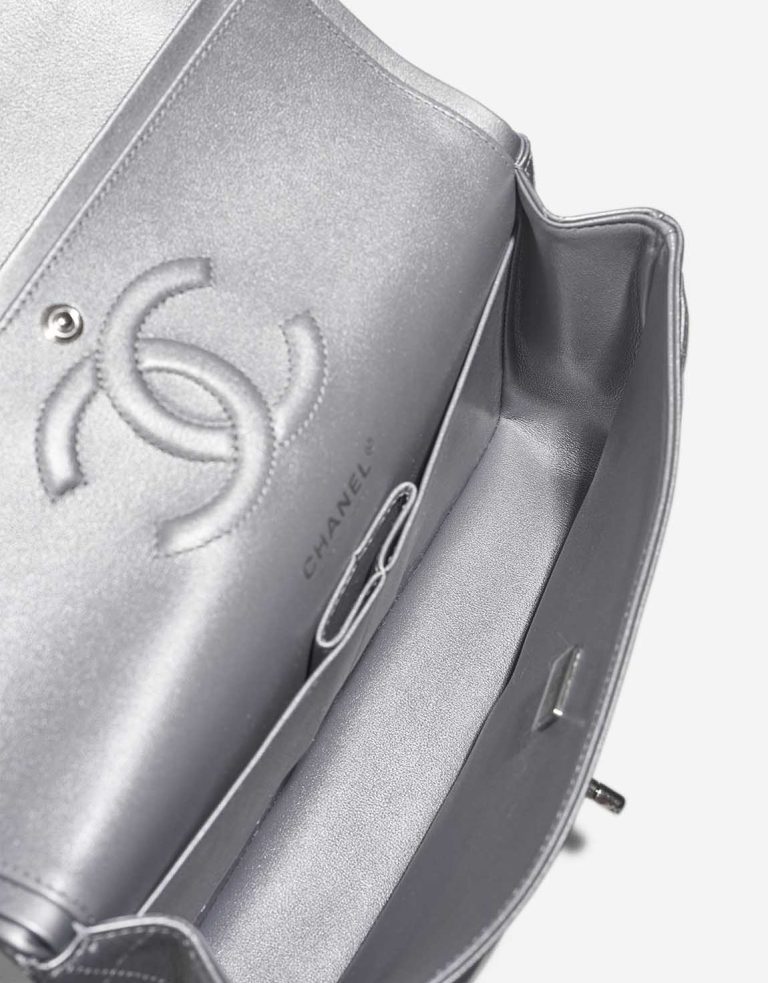 Chanel Timeless Medium Metallic Grey Inside | Sell your designer bag