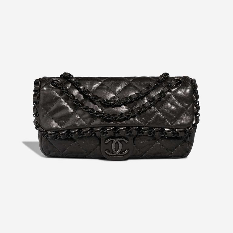 Chanel Timeless Medium Aged Calf Black Front | Sell your designer bag