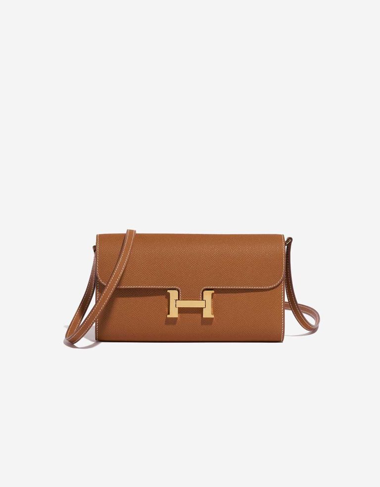 Hermès Constance To Go Epsom Gold Front | Sell your designer bag