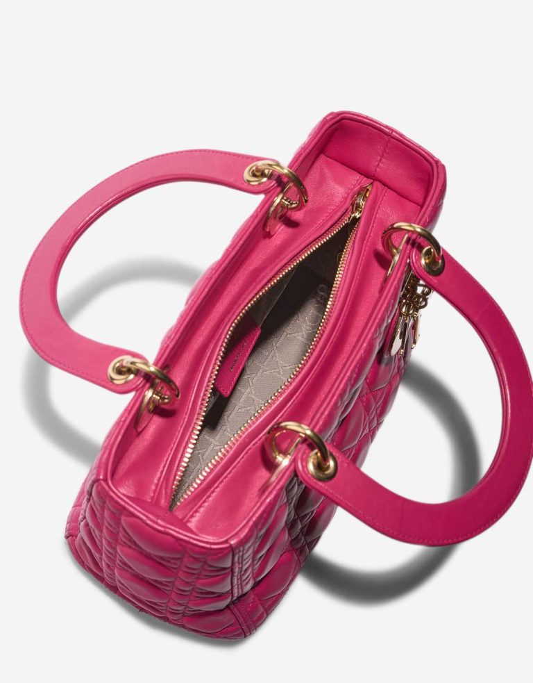Dior Lady Medium Lambskin Pink Inside | Sell your designer bag
