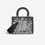 Dior Lady Mosaic of Mirrors Medium Calfskin Silver Front | Sell your designer bag