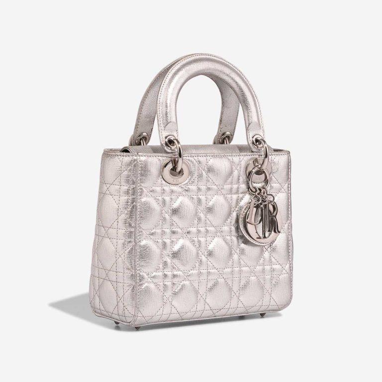 Dior Lady Small  Calfskin Silver | Sell your designer bag