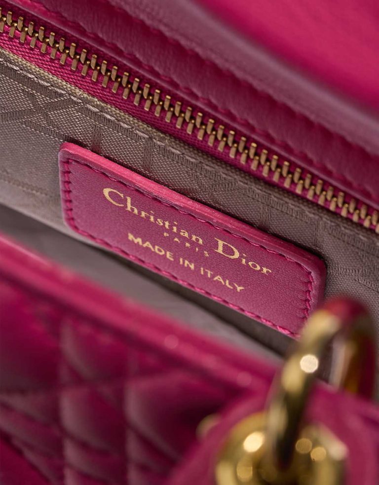 Dior Lady Mini Lamb Pink Logo | Sell your designer bag