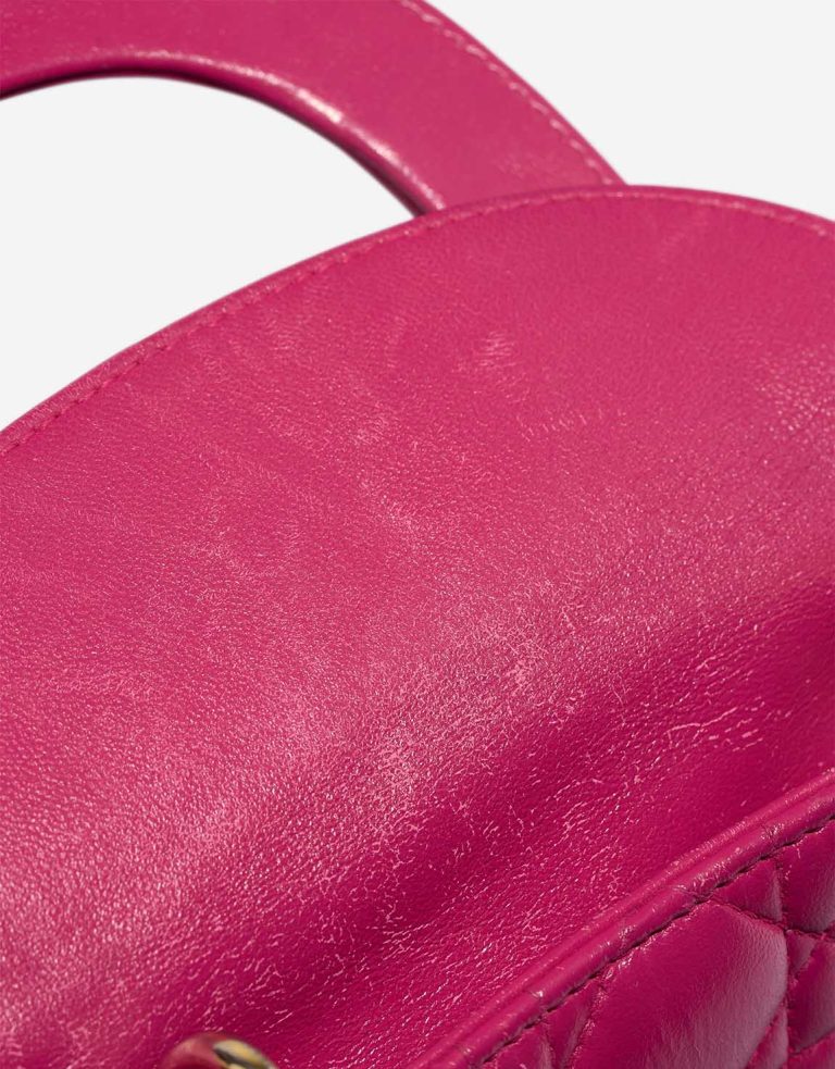Dior Lady Mini Lamb Pink Signs of wear | Sell your designer bag