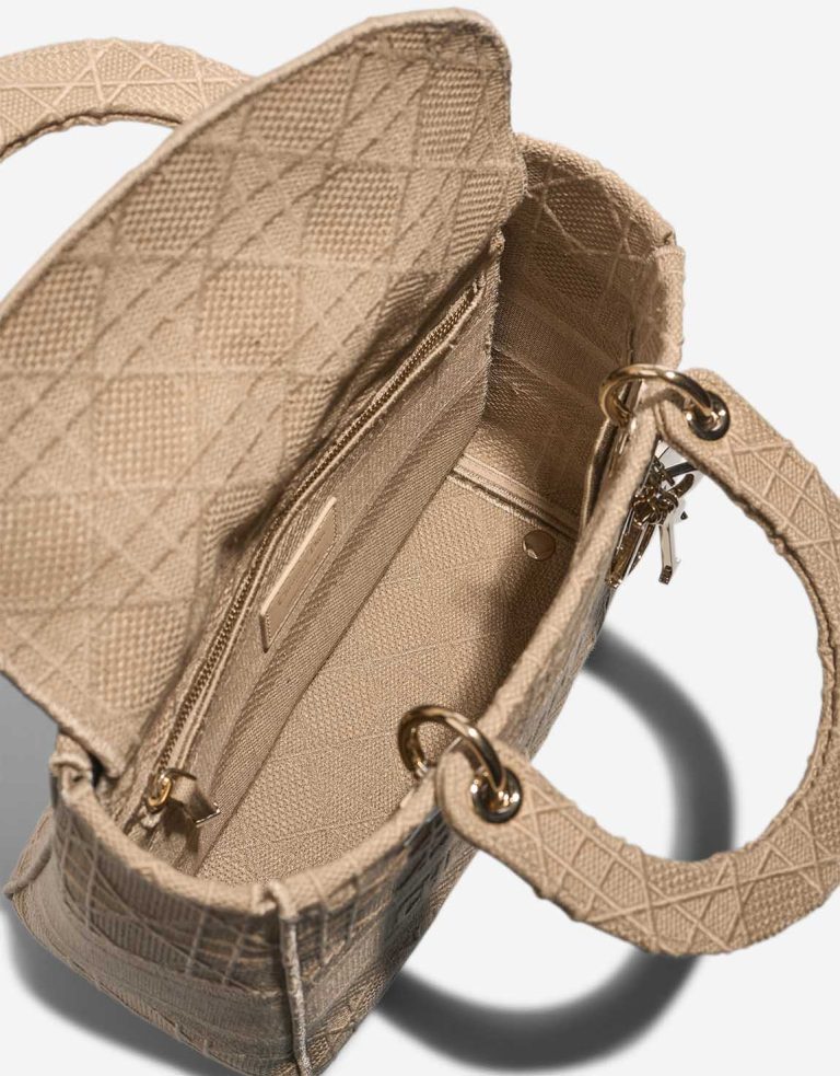 Dior Lady D-Lite Medium Canvas Beige Inside | Sell your designer bag