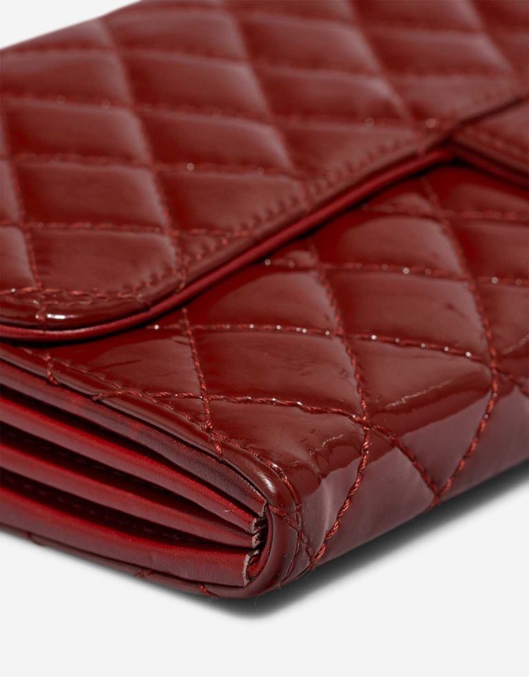 Chanel Timeless Wallet On Chain Patent Red Signs of wear | Sell your designer bag