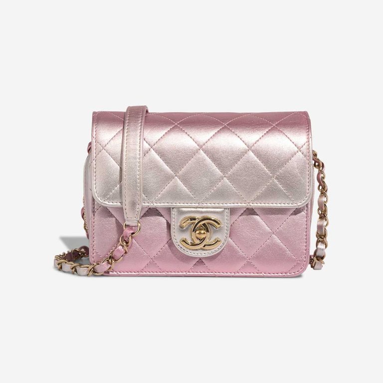 Chanel Like a Wallet Mini Lamb Pink Front | Sell your designer bag