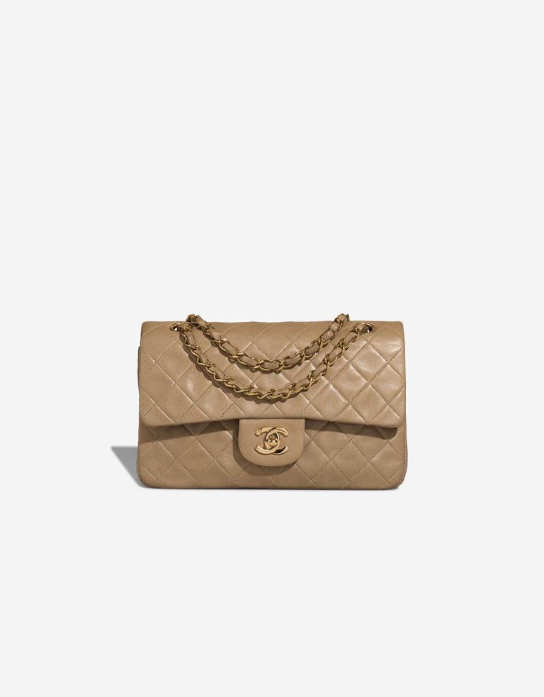 Chanel Timeless Medium Lambskin Brown Front | Sell your designer bag