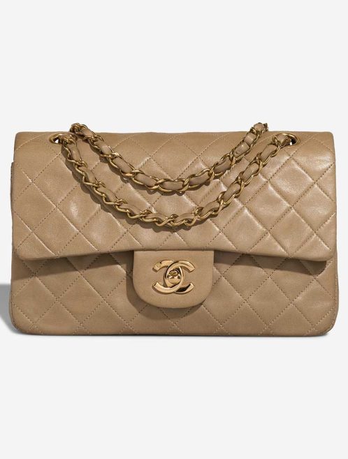 Chanel Timeless Medium Lambskin Brown Front | Sell your designer bag