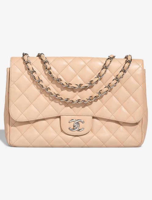 Chanel Timeless Jumbo Caviar Beige Front | Sell your designer bag