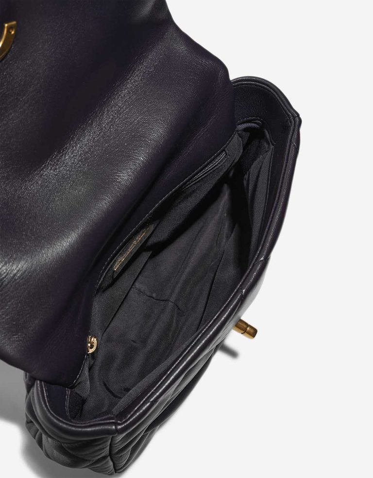 Chanel 19 Flap Bag Lamb Dark Blue Inside | Sell your designer bag
