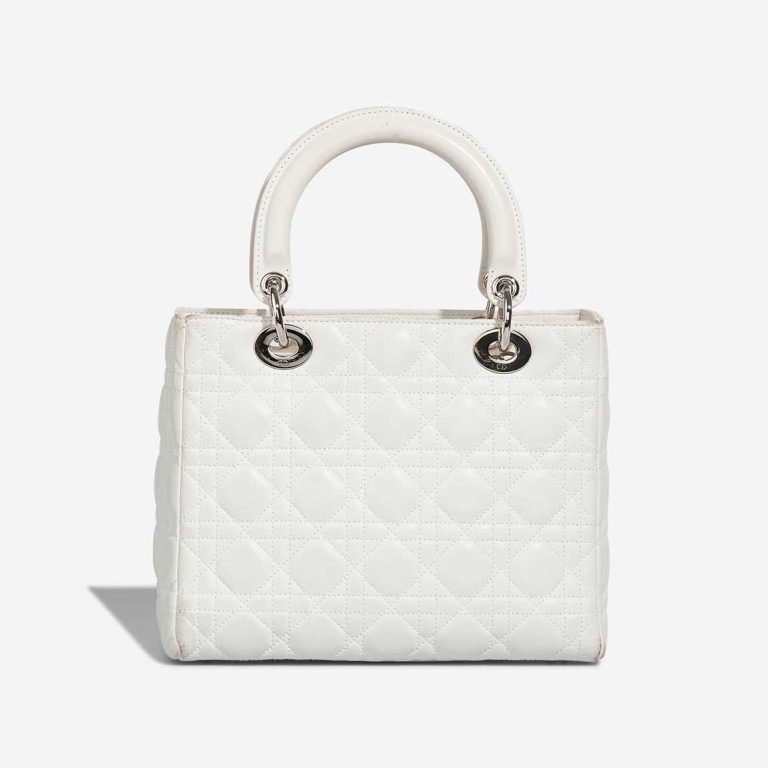Dior Lady Medium Lamb White | Sell your designer bag