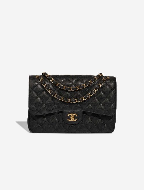 Chanel Timeless Jumbo Caviar Black Front | Sell your designer bag