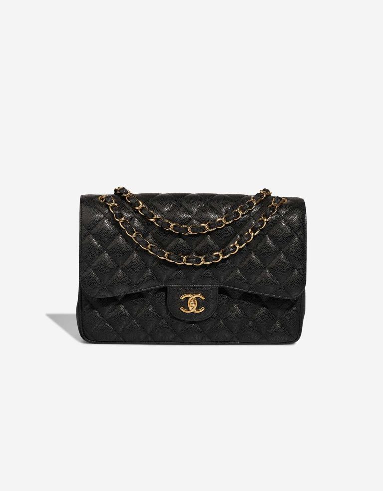 Chanel Timeless Jumbo Caviar Black Front | Sell your designer bag