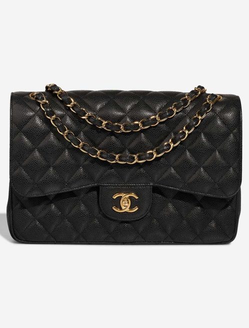 Chanel Timeless Jumbo Caviar Black Front | Sell your designer bag