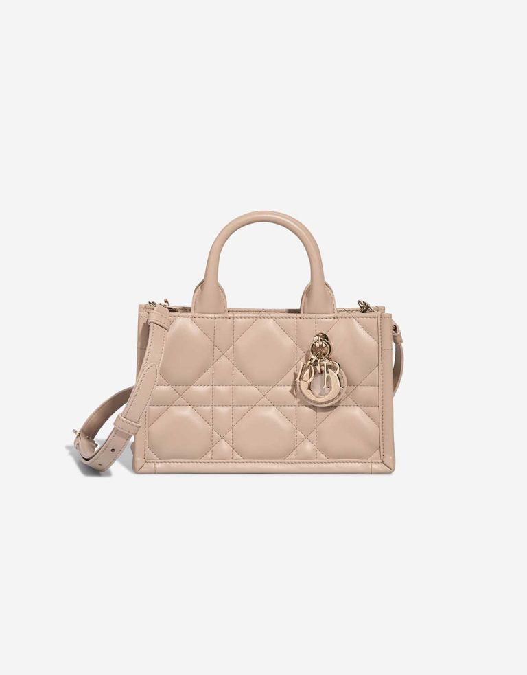 Dior Book Tote Mini Calf Beige Front | Sell your designer bag