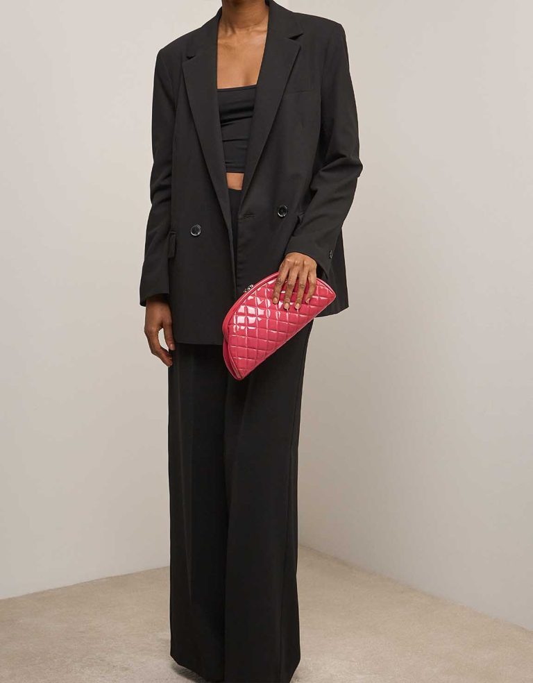 Chanel Clutch Patent Pink Front | Sell your designer bag
