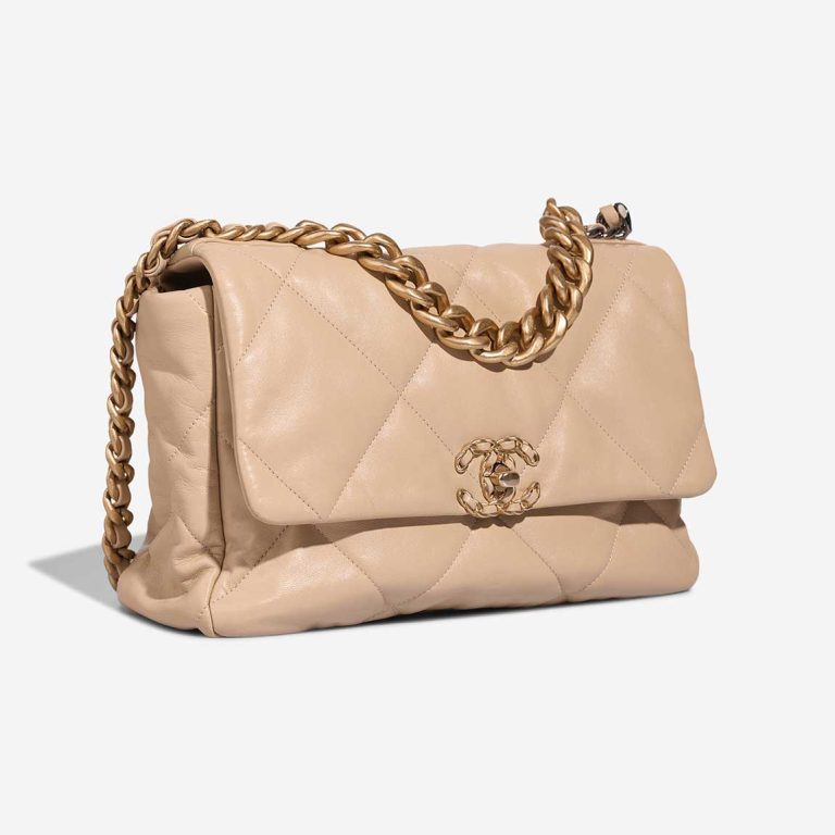 Chanel 19 Large Flap Bag Lamb Beige | Sell your designer bag