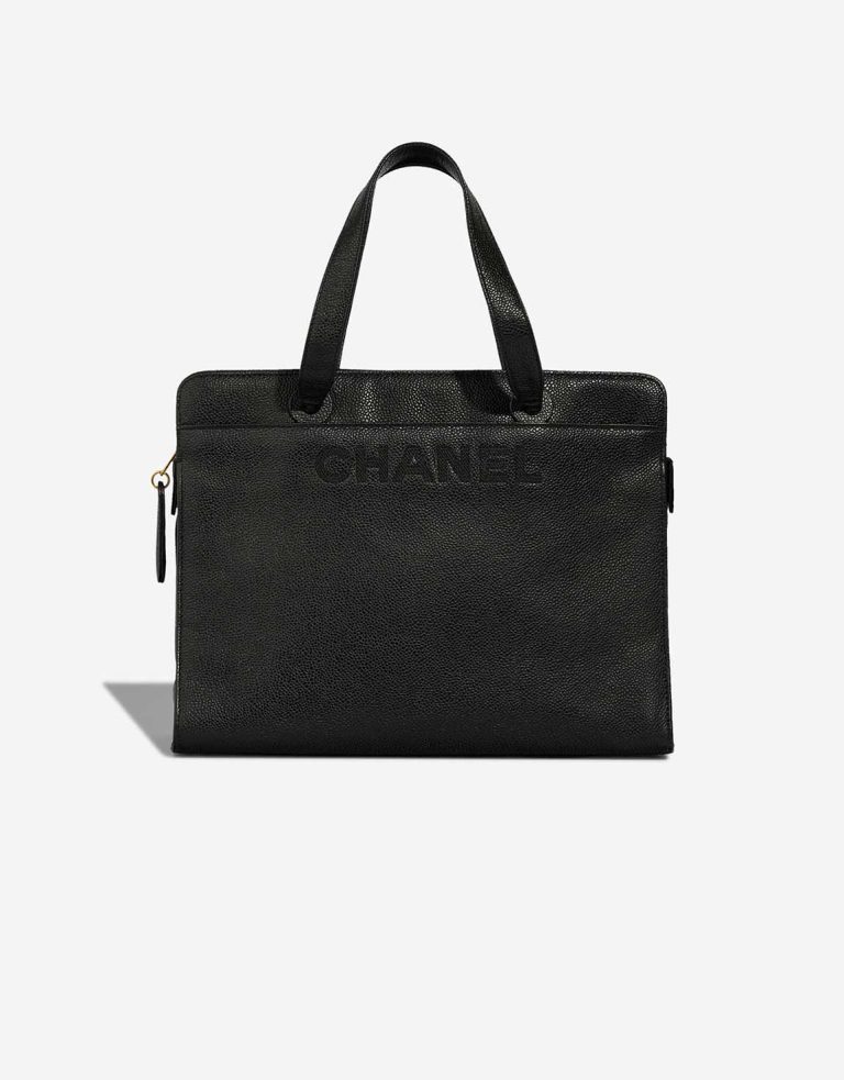 Chanel Shopping Tote Caviar Black Front | Sell your designer bag