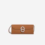 Hermès Maillon To-Go Long Wallet Epsom Gold Front | Sell your designer bag