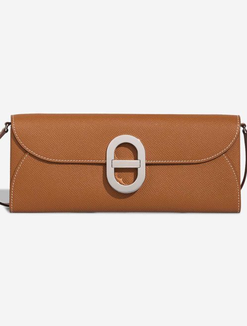 Hermès Maillon To-Go Long Wallet Epsom Gold Front | Sell your designer bag