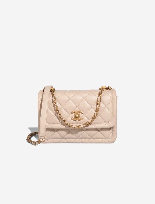 Chanel Timeless Flap Bag Small Lamb Off White Front | Sell your designer bag