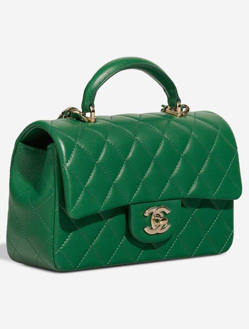 Chanel Timeless Handle Mini Rectangular Lamb Green | Sell your designer bag