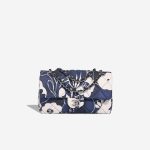 Chanel Timeless Medium Fabric Blue / White Front | Sell your designer bag