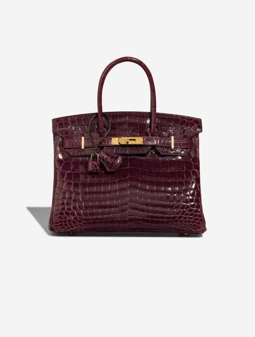 Hermès Birkin 30 Alligator Mississippi Bordeaux Front | Sell your designer bag