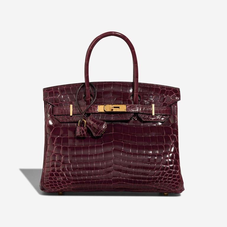 Hermès Birkin 30 Alligator Mississippi Bordeaux Front | Sell your designer bag