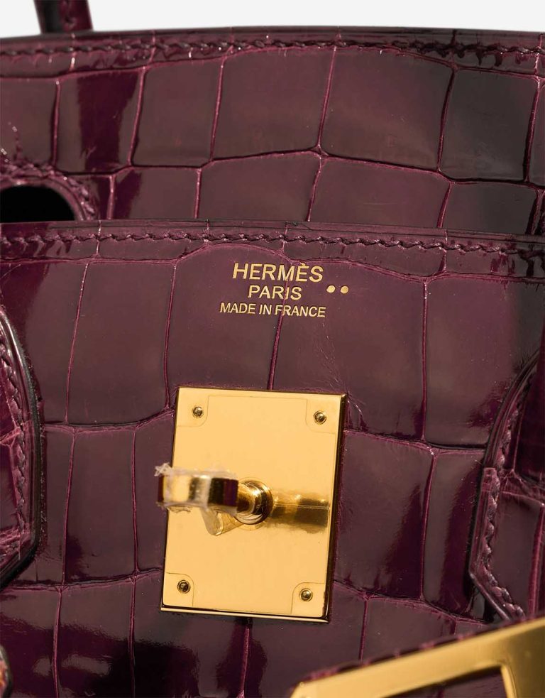 Hermès Birkin 30 Alligator Mississippi Bordeaux Logo | Sell your designer bag