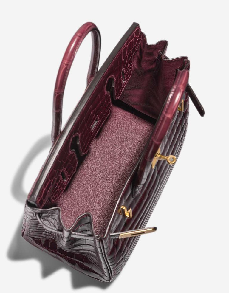 Hermès Birkin 30 Alligator Mississippi Bordeaux Inside | Sell your designer bag