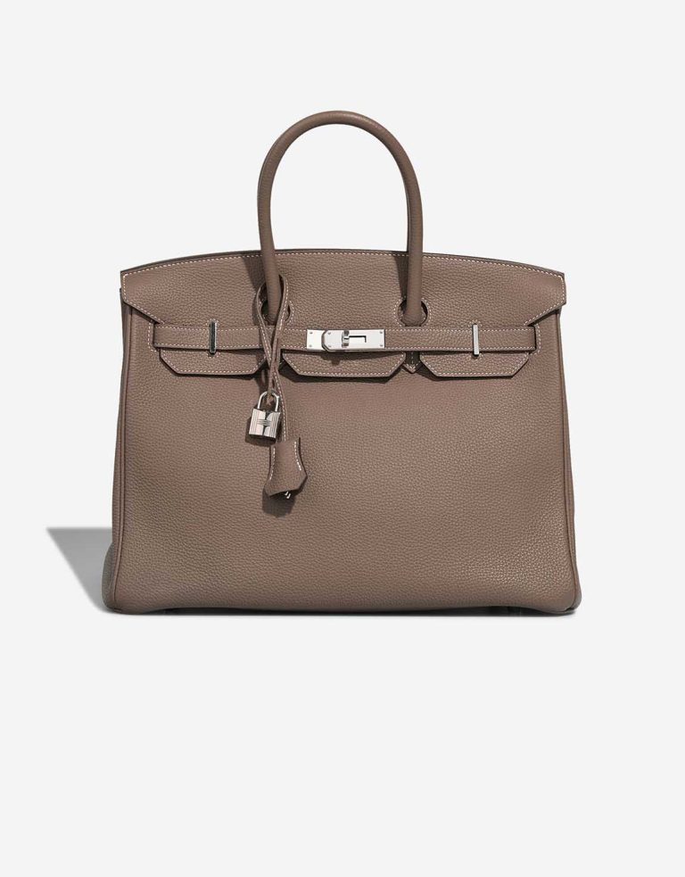 Hermès Birkin 35 Clémence Étoupe Front | Sell your designer bag