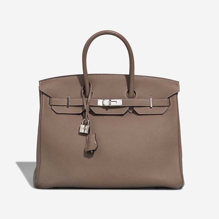 Hermès Birkin 35 Clémence Étoupe Front | Sell your designer bag
