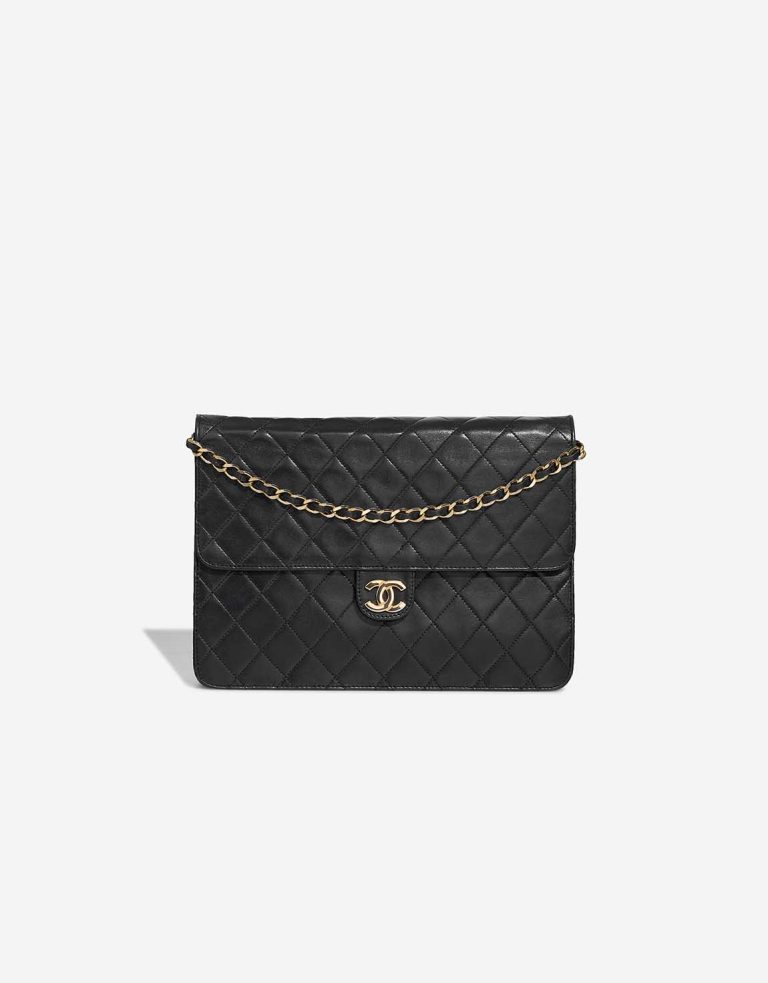 Chanel Timeless Medium Lamb Black Front | Sell your designer bag