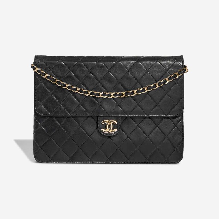 Chanel Timeless Medium Lamb Black Front | Sell your designer bag